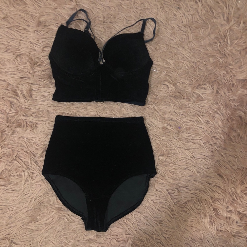 Velvet Lingerie Matching Set